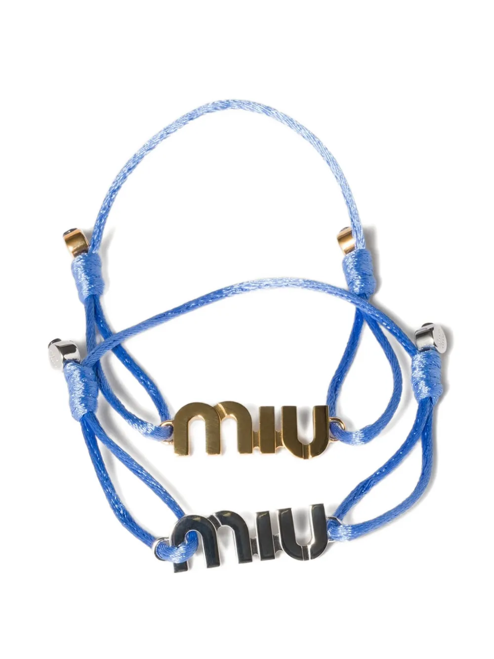 Miu Miu cord and metal bracelets - Oro