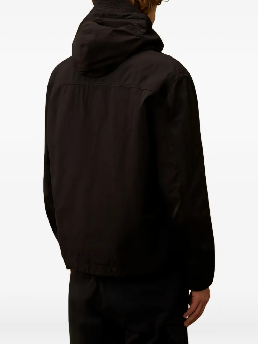 C.P. Company Twill jack met capuchon Zwart