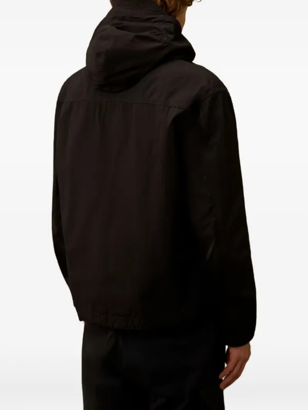 C.P. Company フーデッド ジップジャケット | ブラック | FARFETCH JP