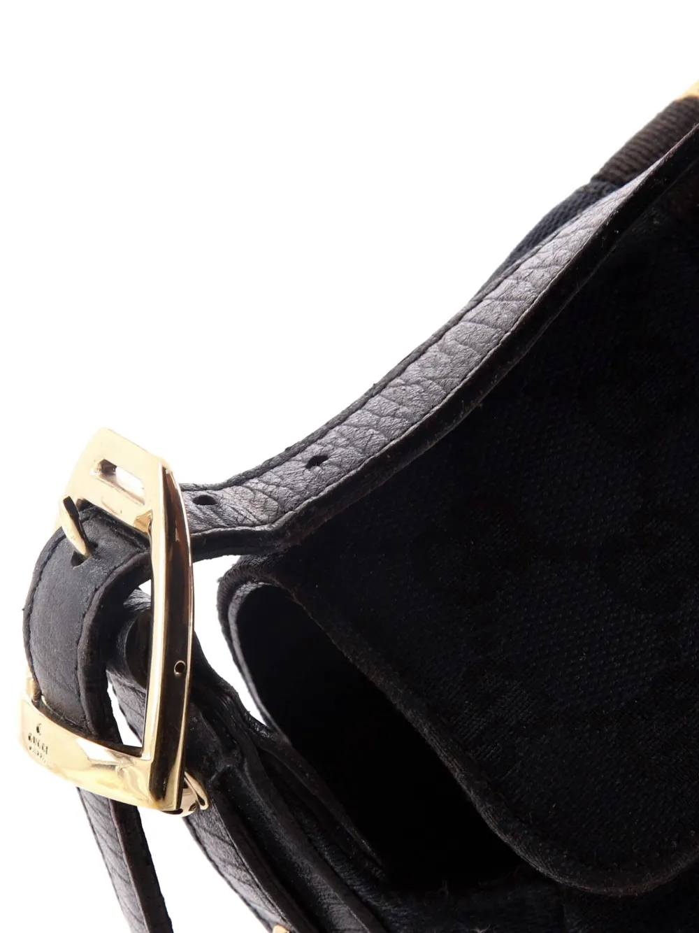 Horsebit Web Flap Gg Canvas Mini Shoulder Bag