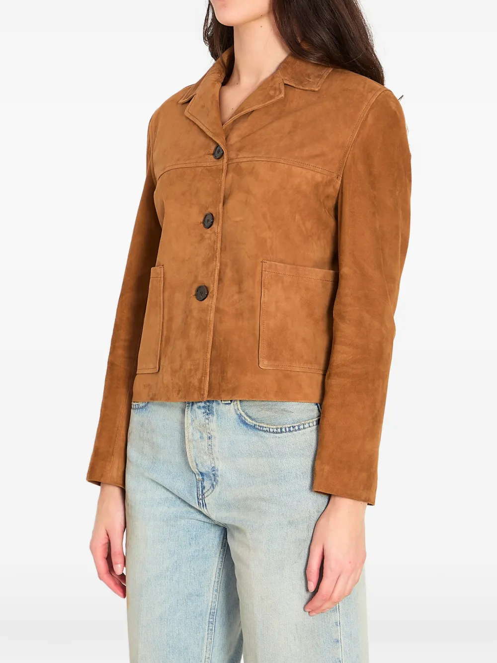  Arma Suede Jacket - Brown 