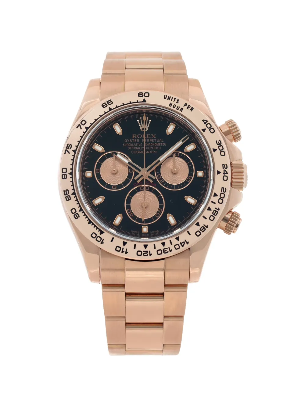 Rolex black chronograph 40mm daytona watch - Nero