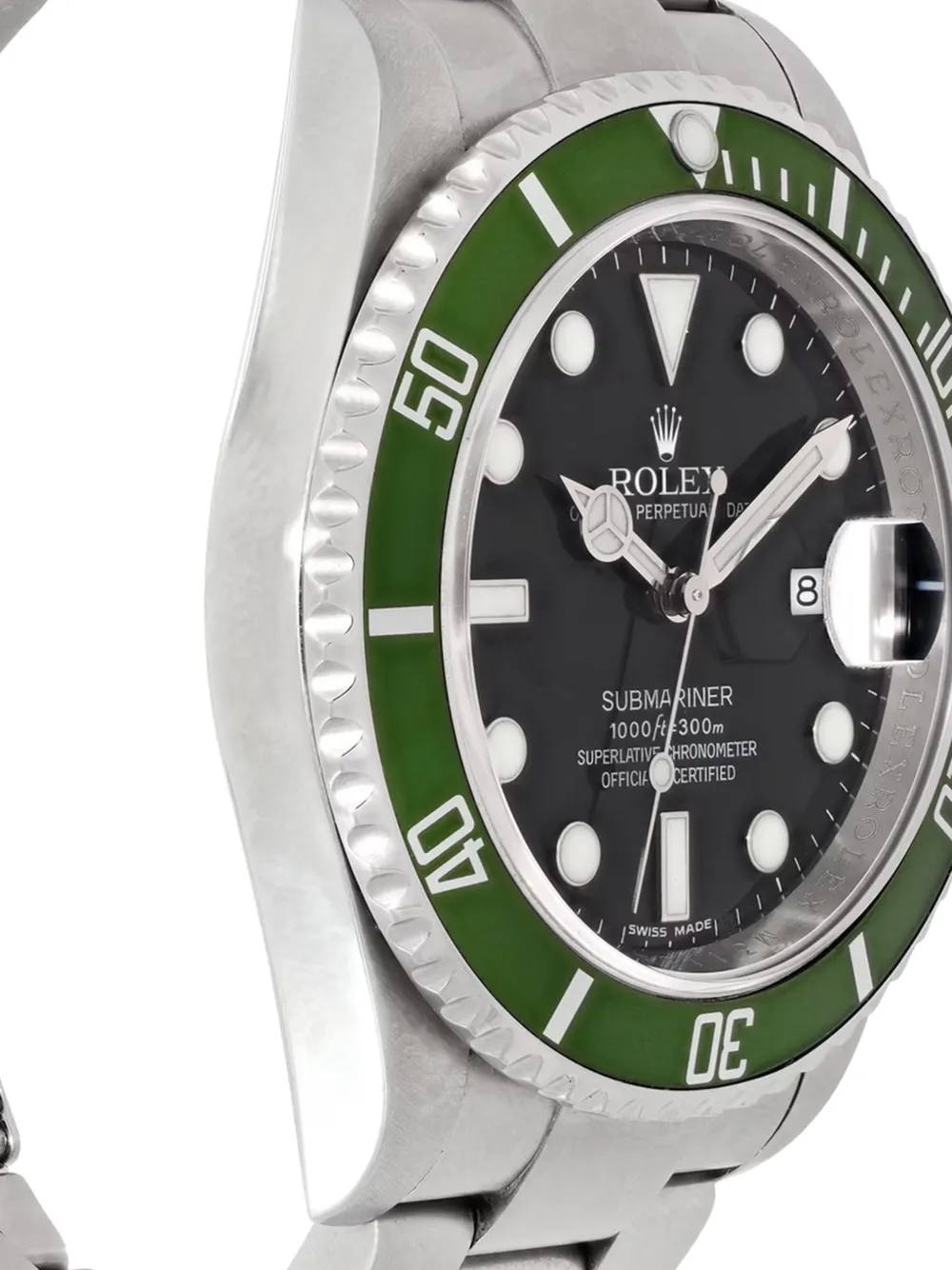 green bezel 40mm watch