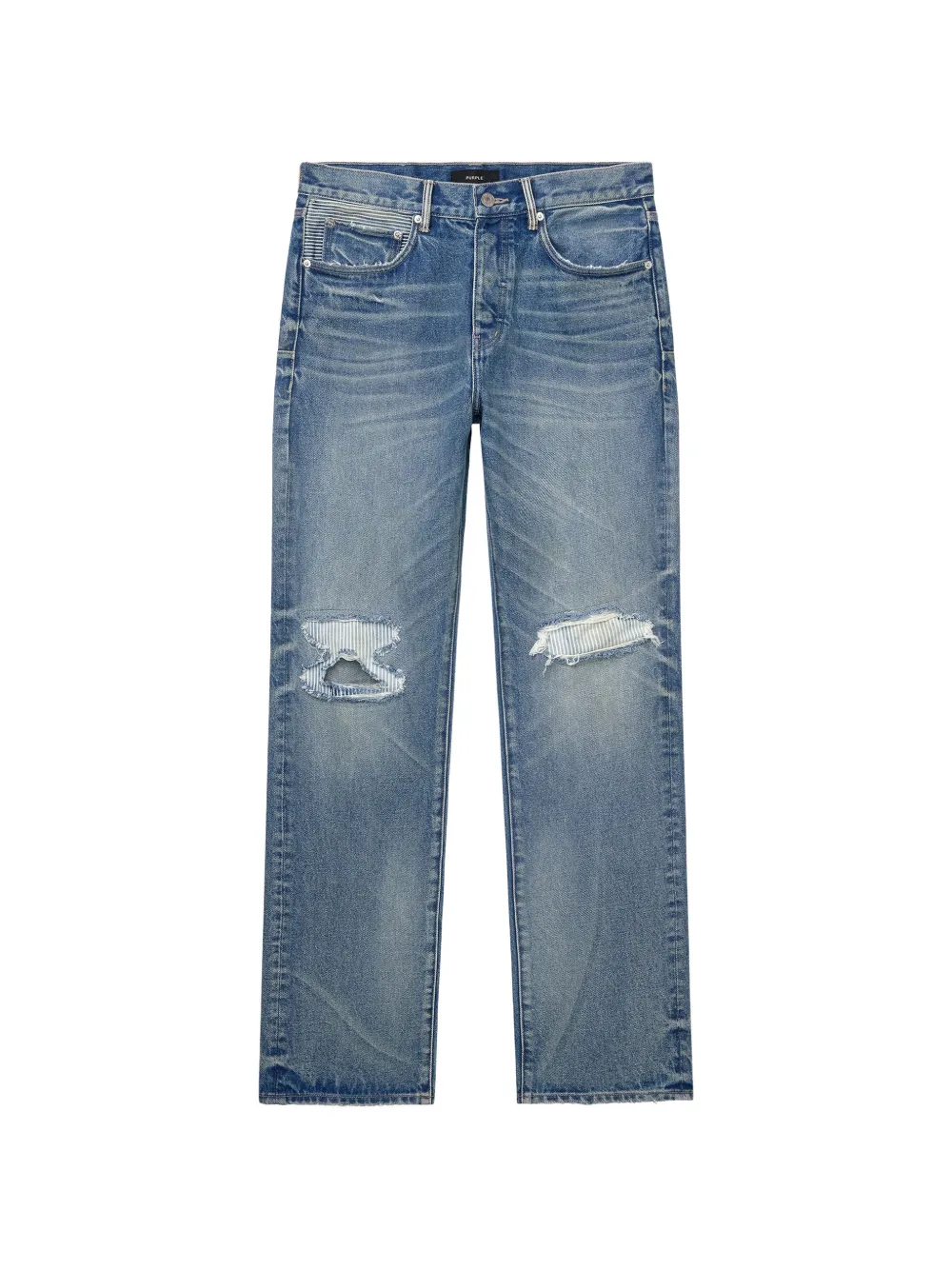 Purple Brand P011 Sun Faded Hickory jeans - Blu