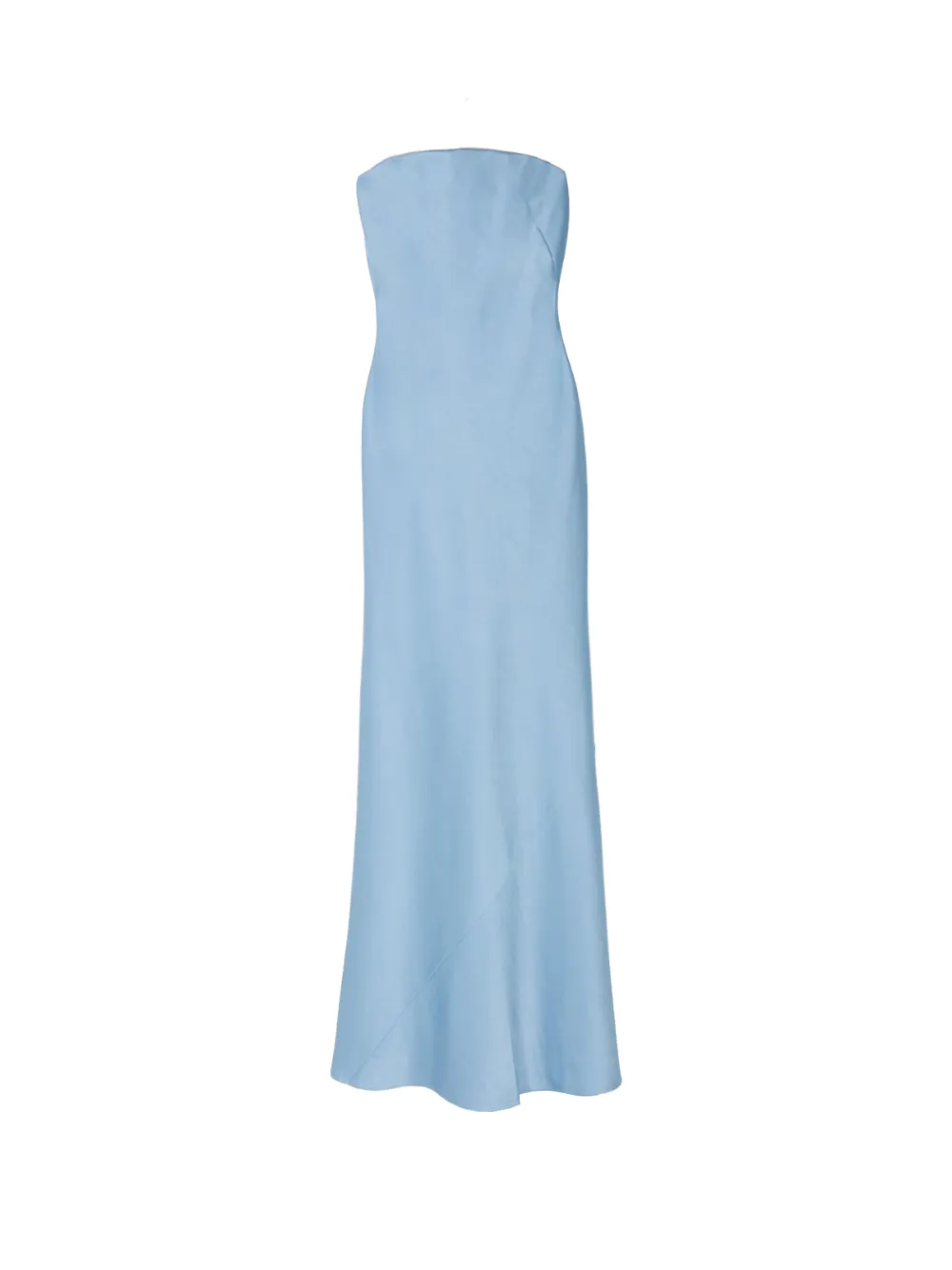 Alejandra Alonso Rojas open back bustier maxi dress - Blu