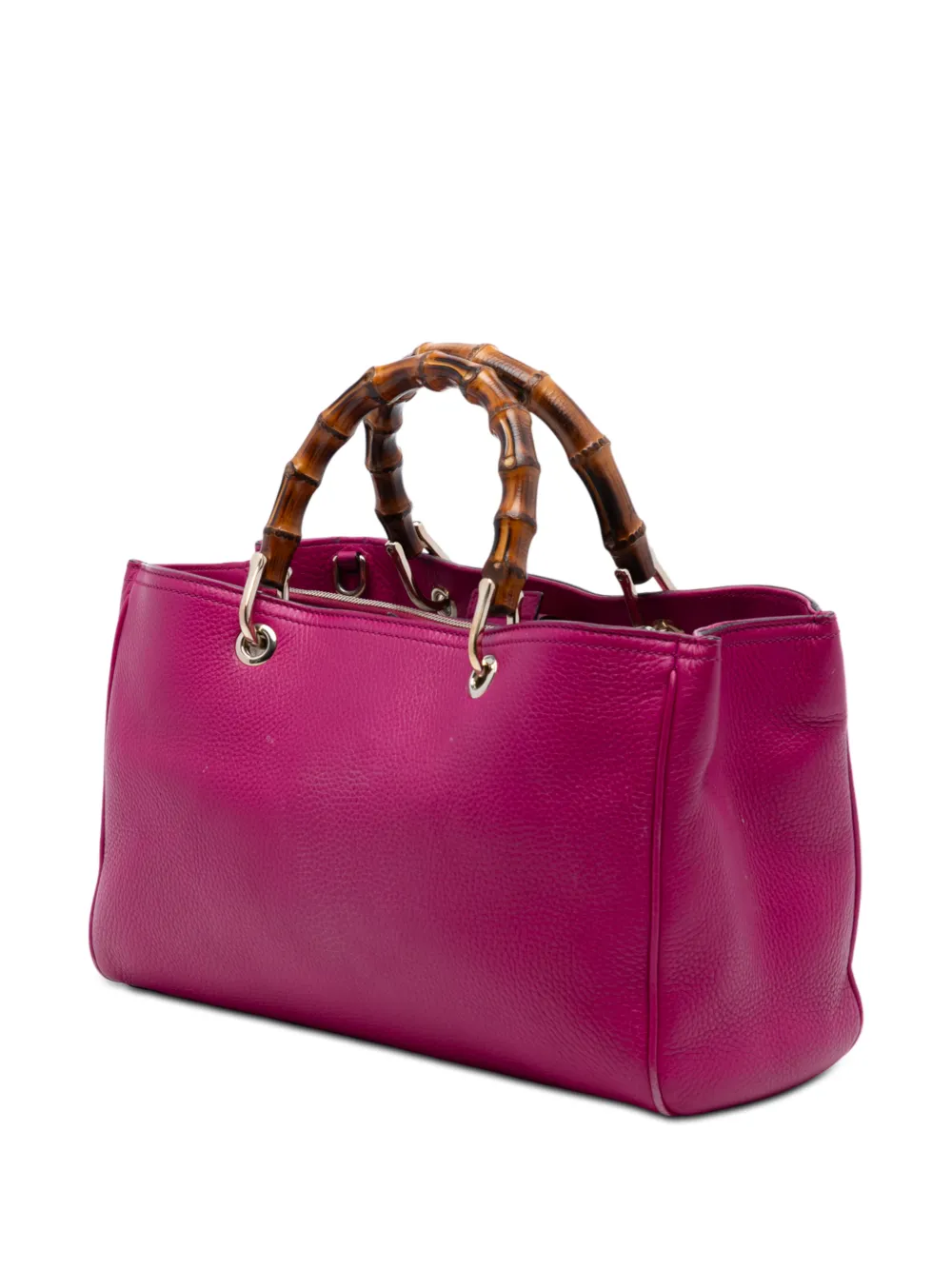 2016-2025 Medium Calfskin Bamboo Shopper Satchel