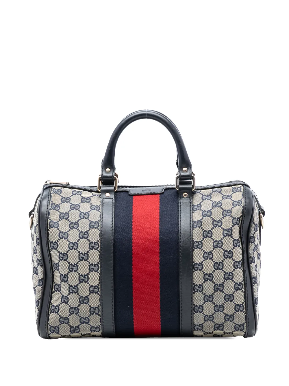 Gucci Pre-Owned 2016-2026 Medium GG Canvas Web Joy Boston Bag satchel - Marrone