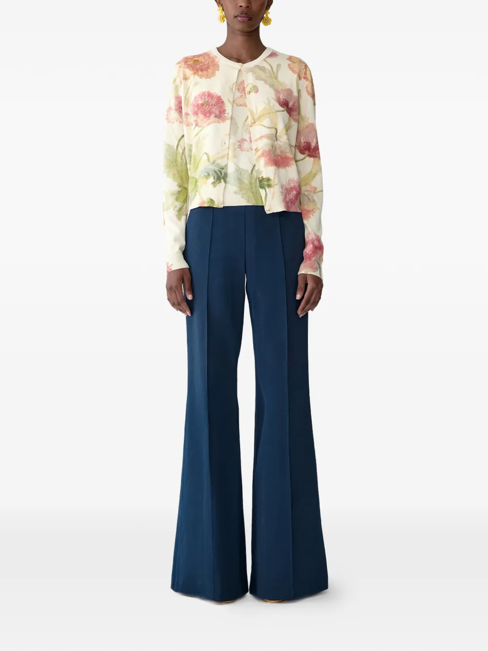 Carolina Herrera Vest met print Beige
