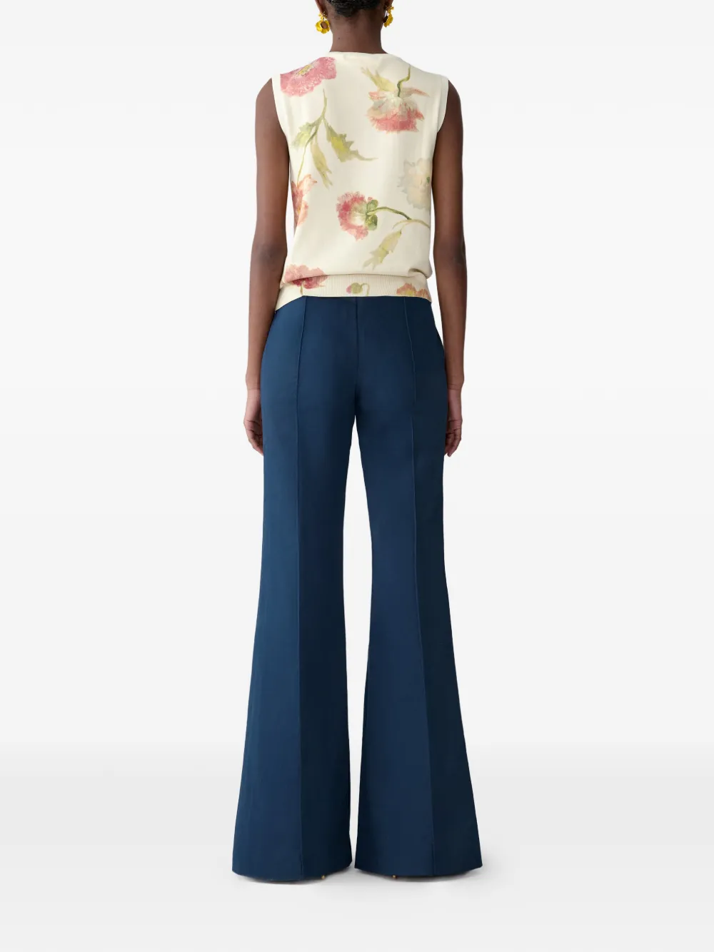 Carolina Herrera Vest met print Beige