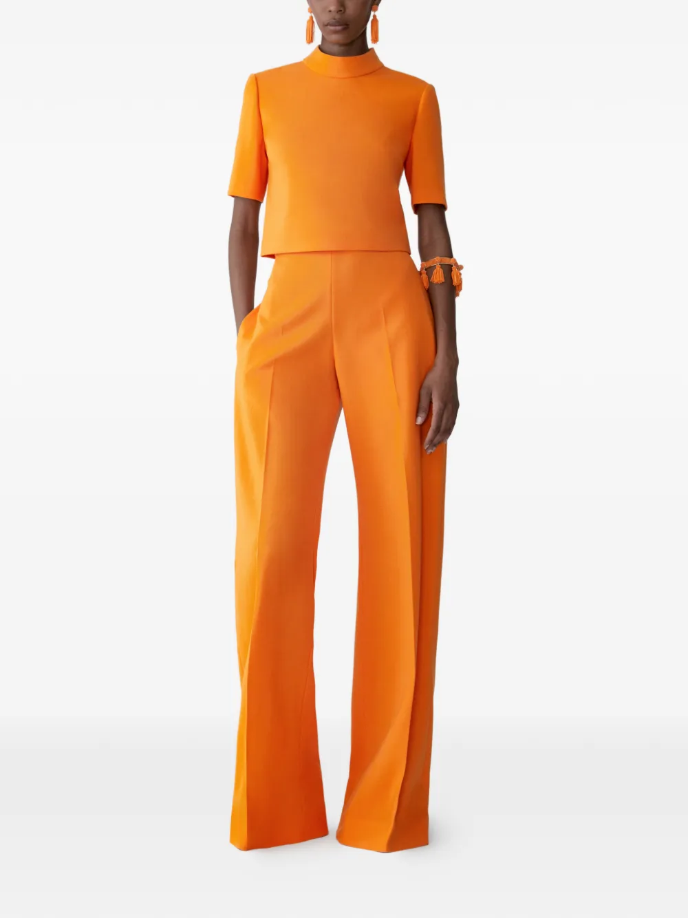 Carolina Herrera Top met korte mouwen Oranje