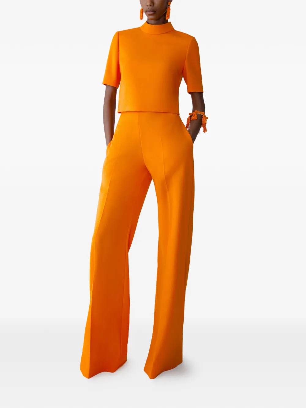 Carolina Herrera Top met korte mouwen Oranje