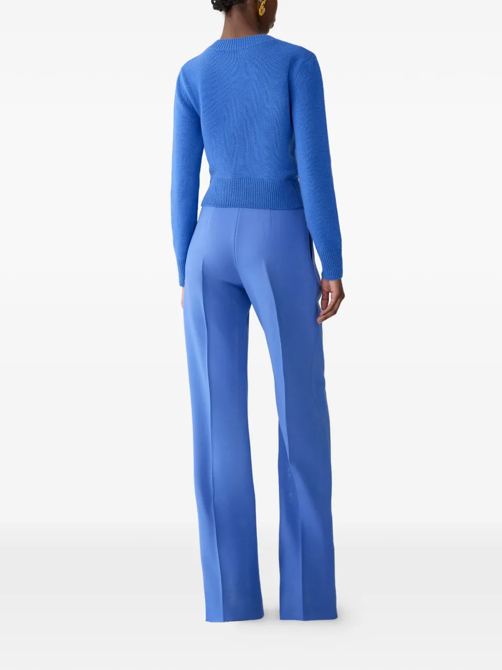 Carolina Herrera Diane broek met wijde pijpen Blauw