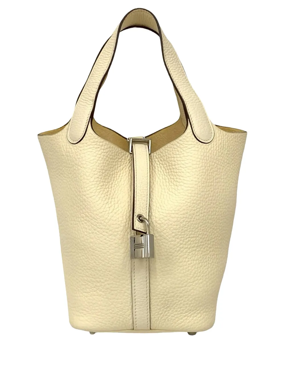 Hermès Pre-Owned 2021 Clemence Picotin Lock 18 handbag - Bianco