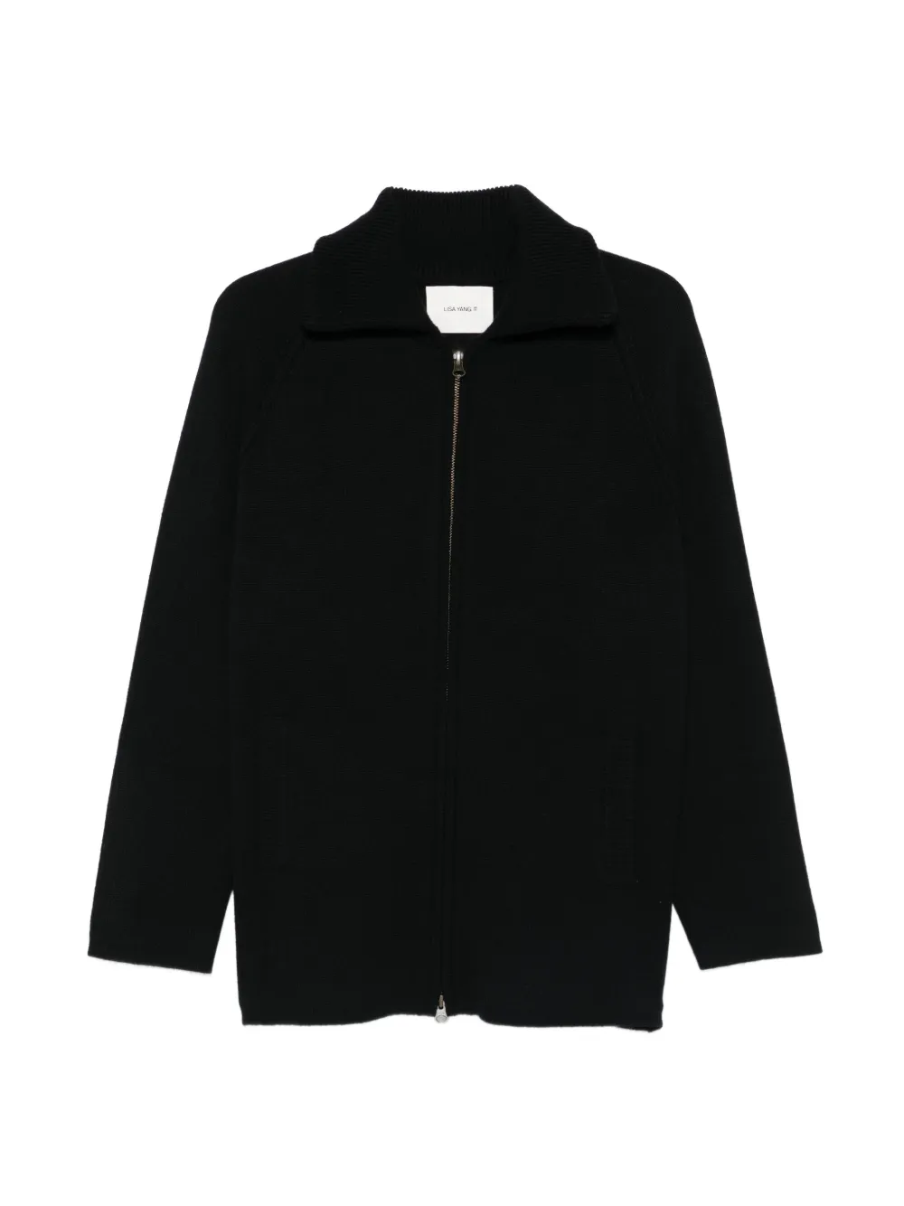 Lisa Yang Gardenia zip-up cashmere cardigan - Nero