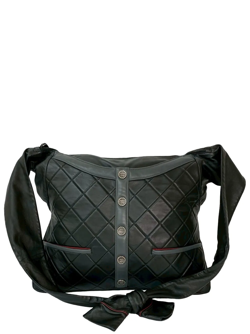 CHANEL Pre-Owned 2015-2016 Quilted Lambskin Girl Bag crossbody bag - Nero