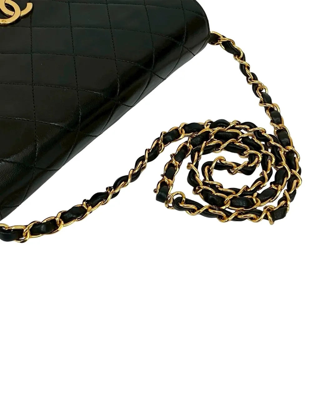 1997-1999 Cc Quilted Lambskin Full Single Flap Crossbody Bag