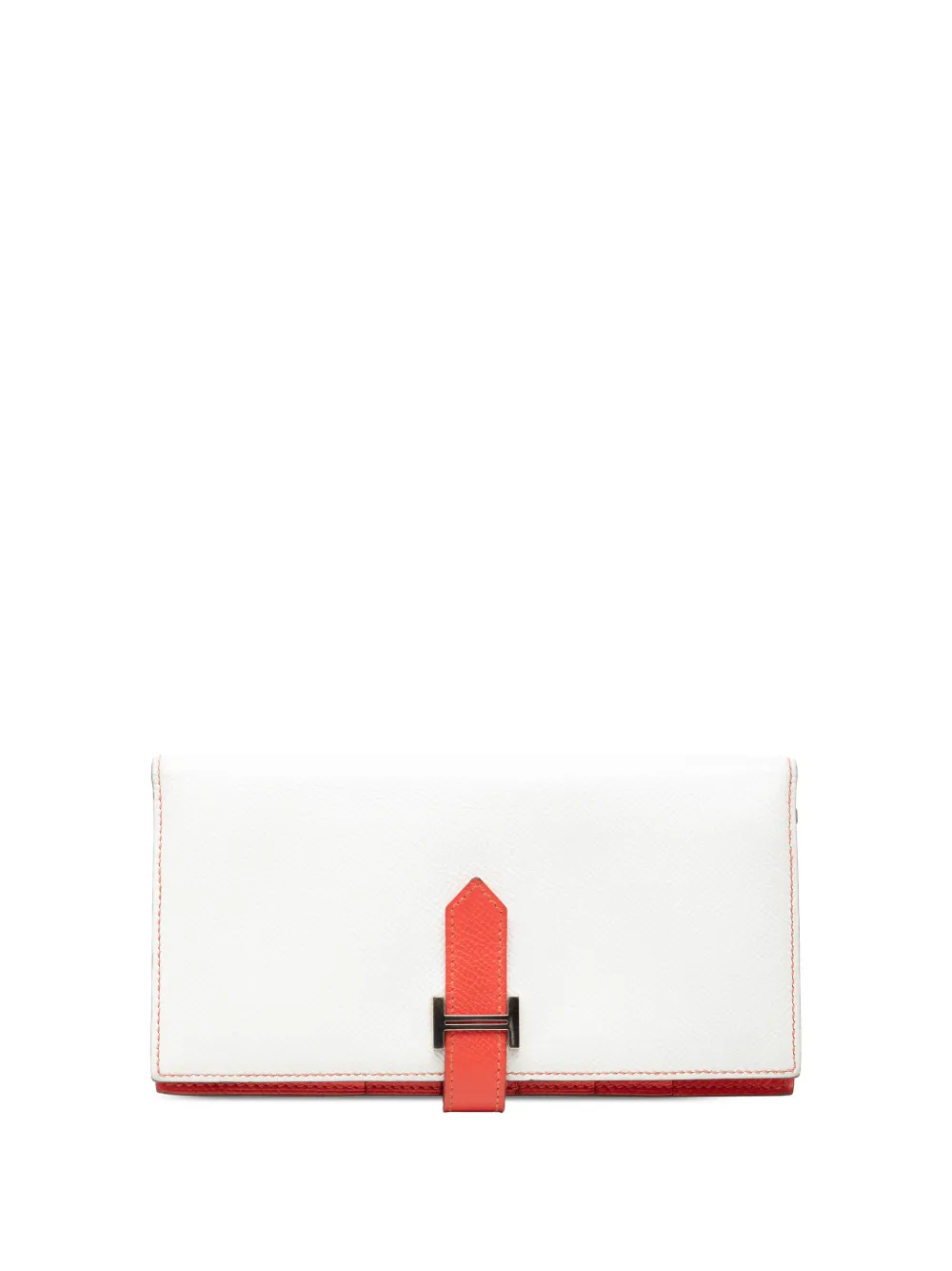 Hermès Pre-Owned Portafoglio Bearn Soufflet in pelle Epsom bicolore 2013 - Rosa