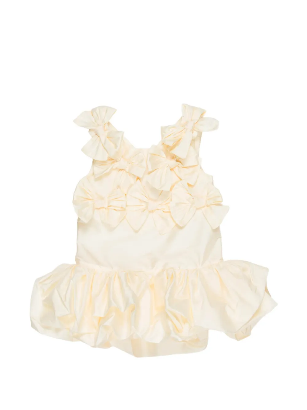 Miss Grant Kids bow ruffled dress - Toni neutri