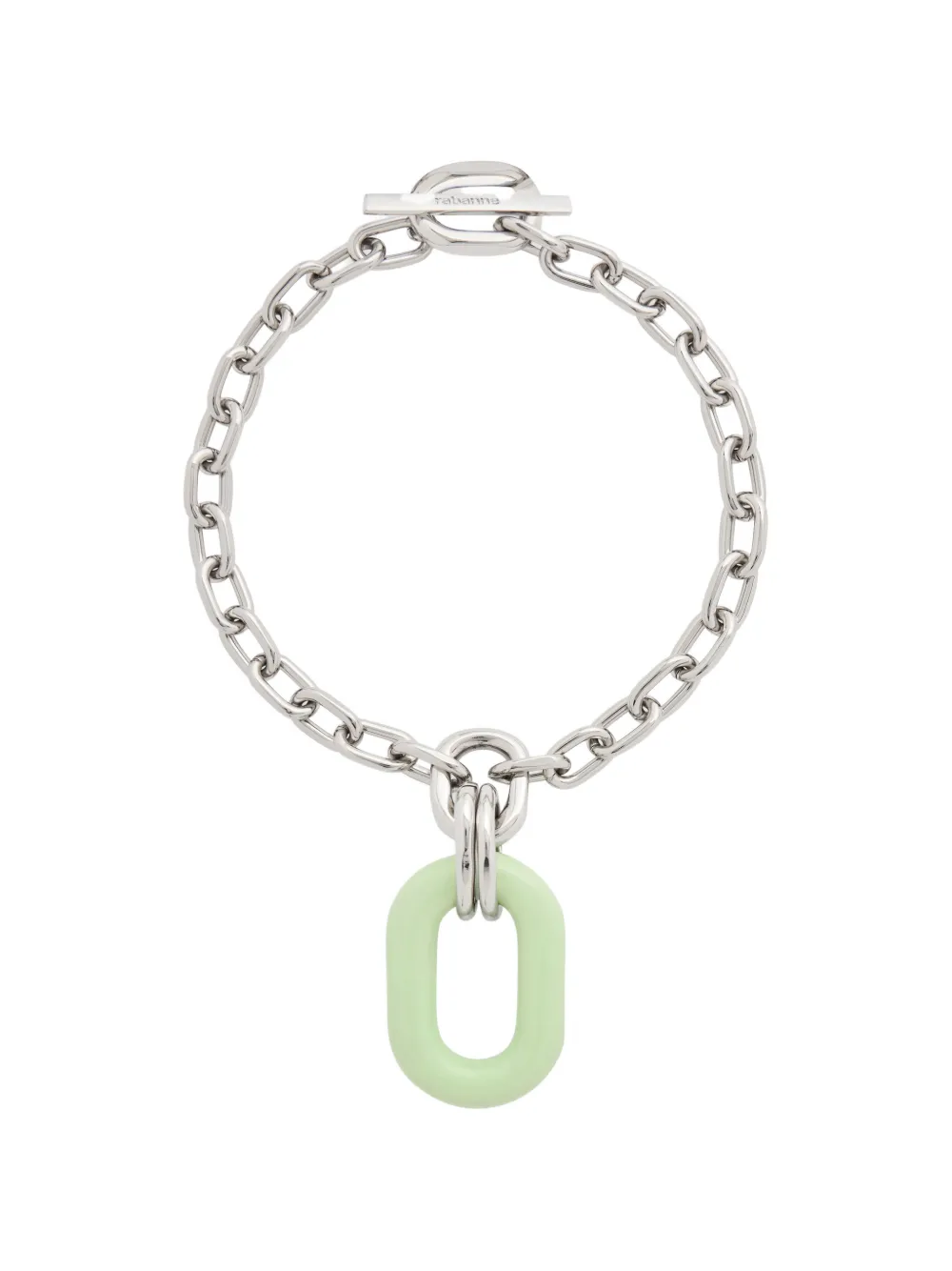 Rabanne oversized-pendant necklace - Argento