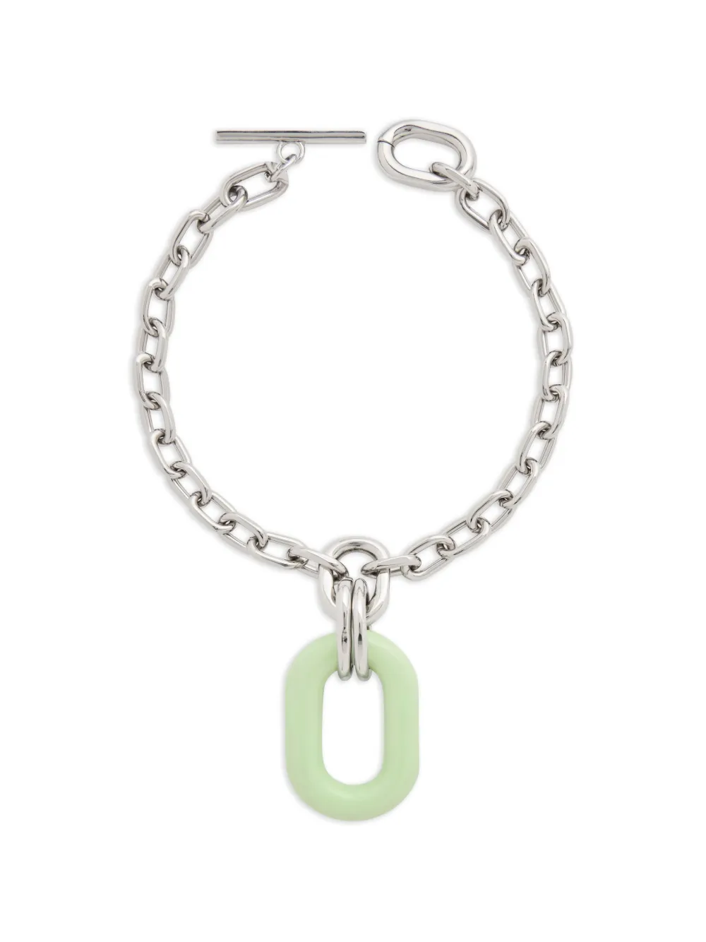 Rabanne Oversized-pendant Necklace in Silver, view 5