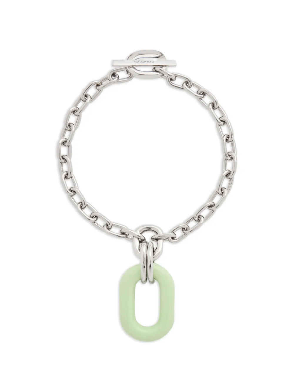 Rabanne oversized-pendant necklace - Argento