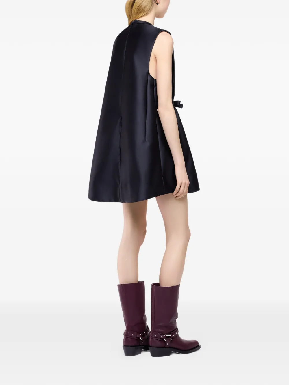 Rabanne Mini-jurk met strik Zwart