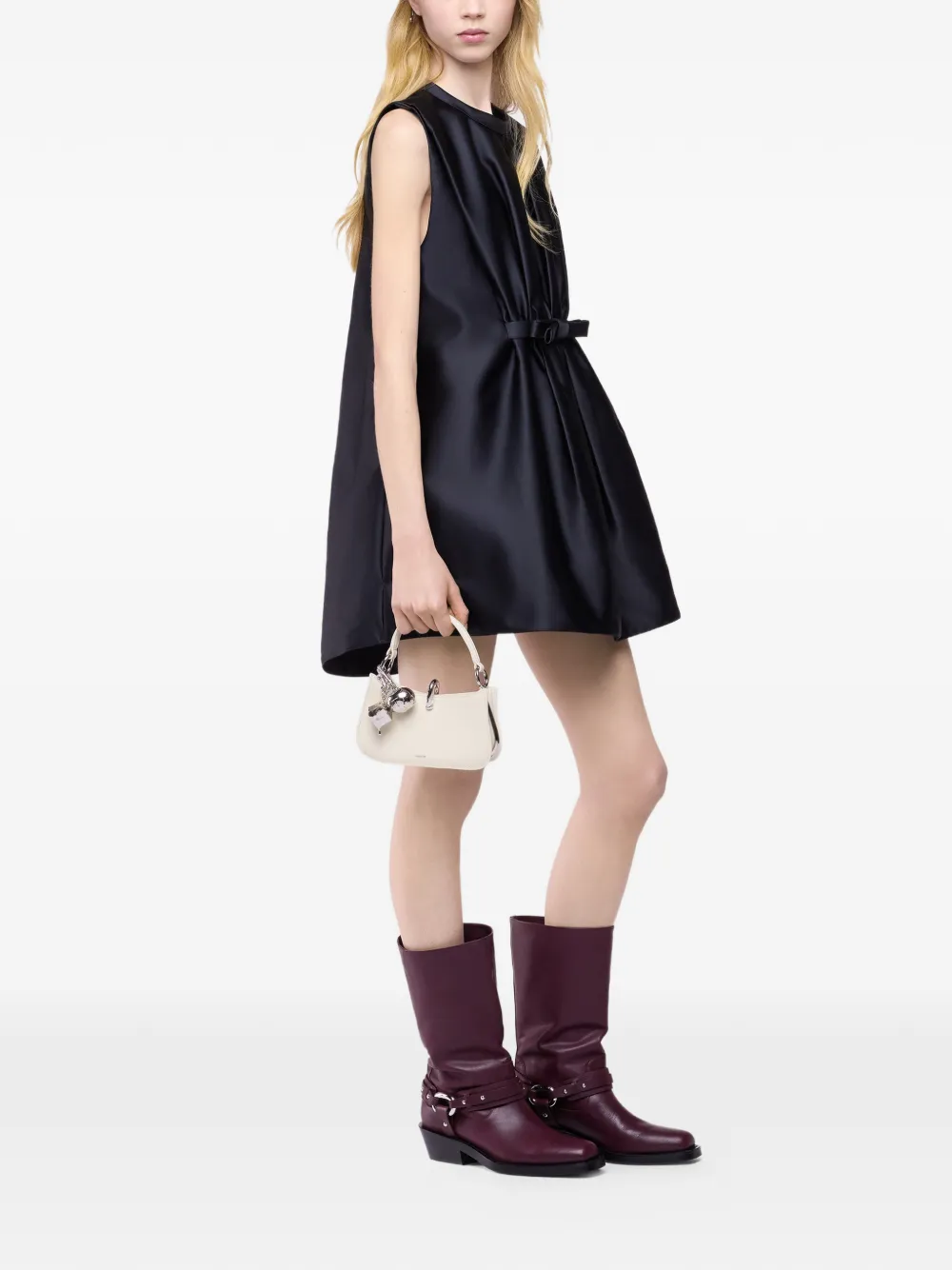 Rabanne Mini-jurk met strik Zwart