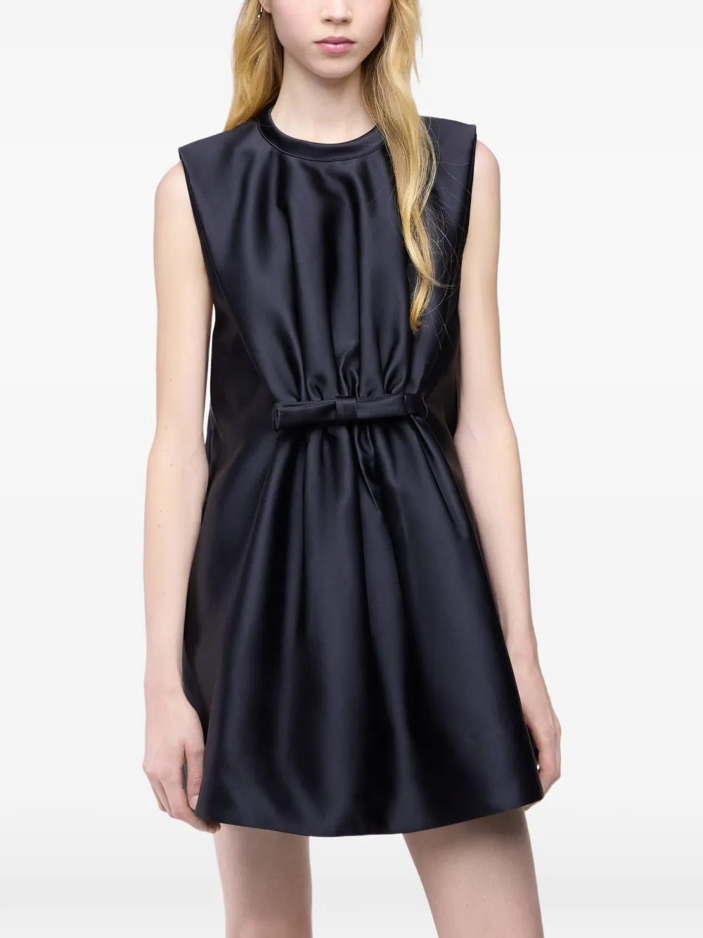 Rabanne Mini-jurk met strik Zwart