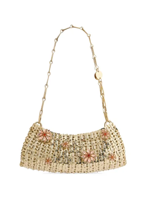Rabanne sac porté épaule 1969 à fleurs strassées