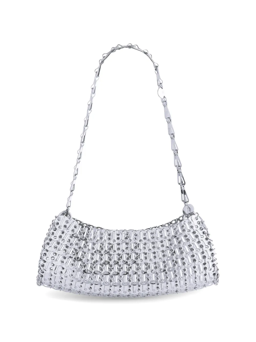 Rabanne 1969 Nano chainmail shoulder bag - Argento