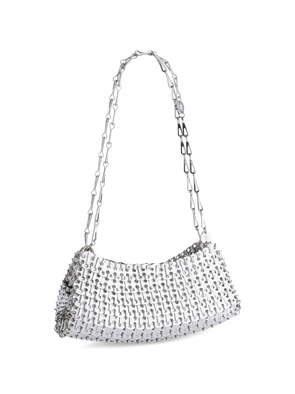 Rabanne 1969 Nano Chainmail Shoulder Bag in Silver, view 4