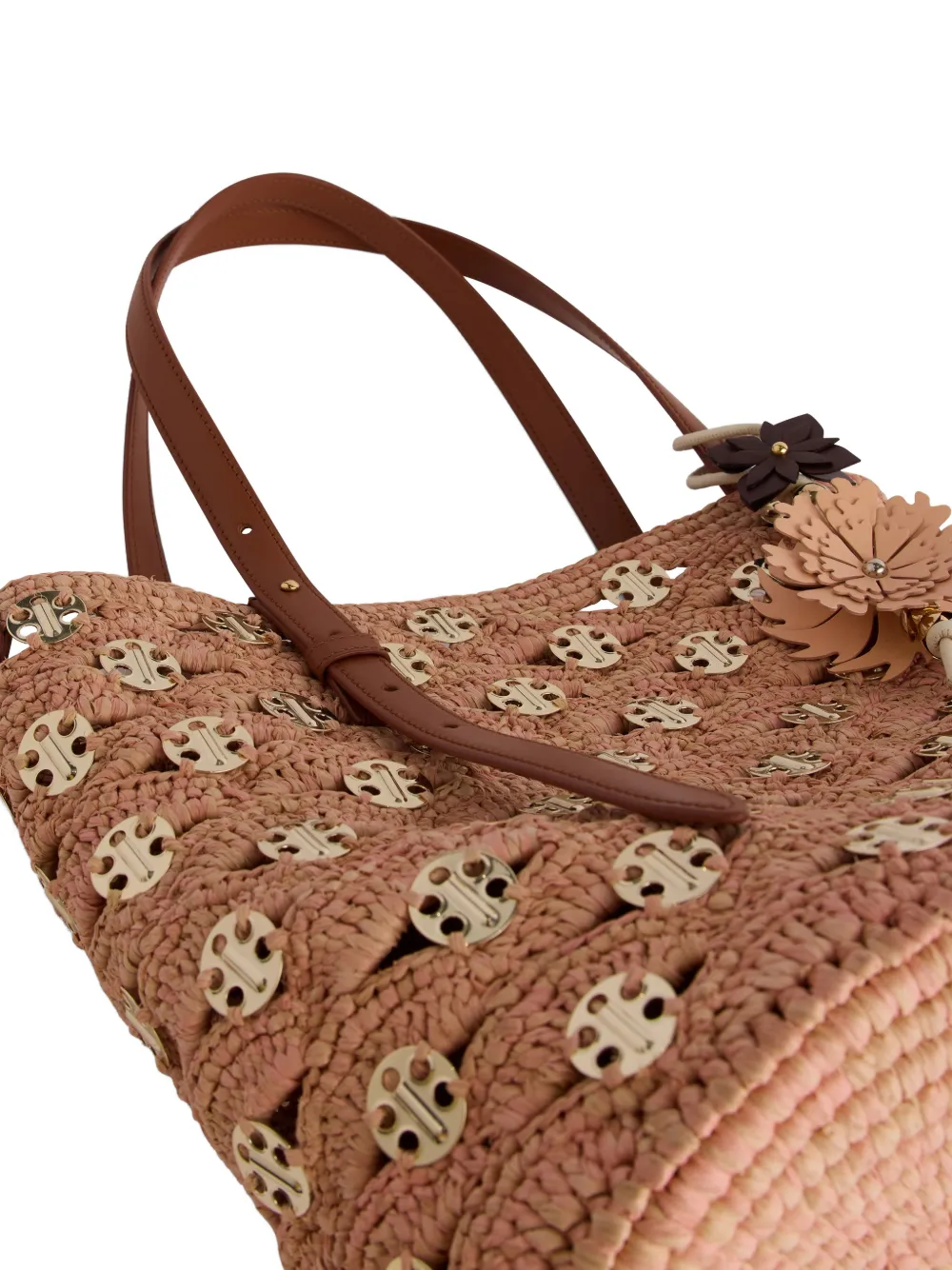 Rabanne Gehaakte bucket-tas Roze