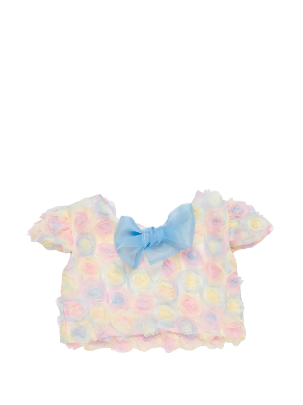 Miss Grant Kids Top met strik en bloemenprint Roze