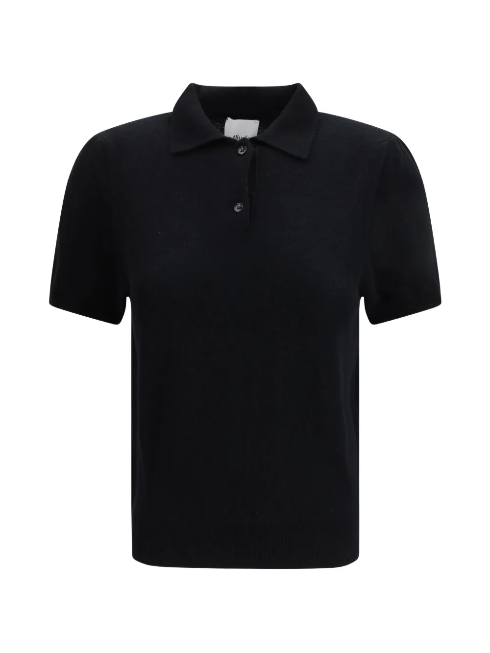 Allude cashmere polo top - Nero