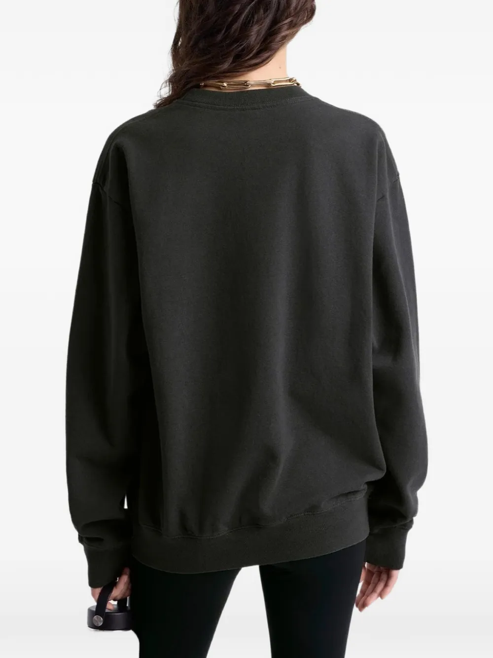 Sporty & Rich California embleem met ronde hals Zwart