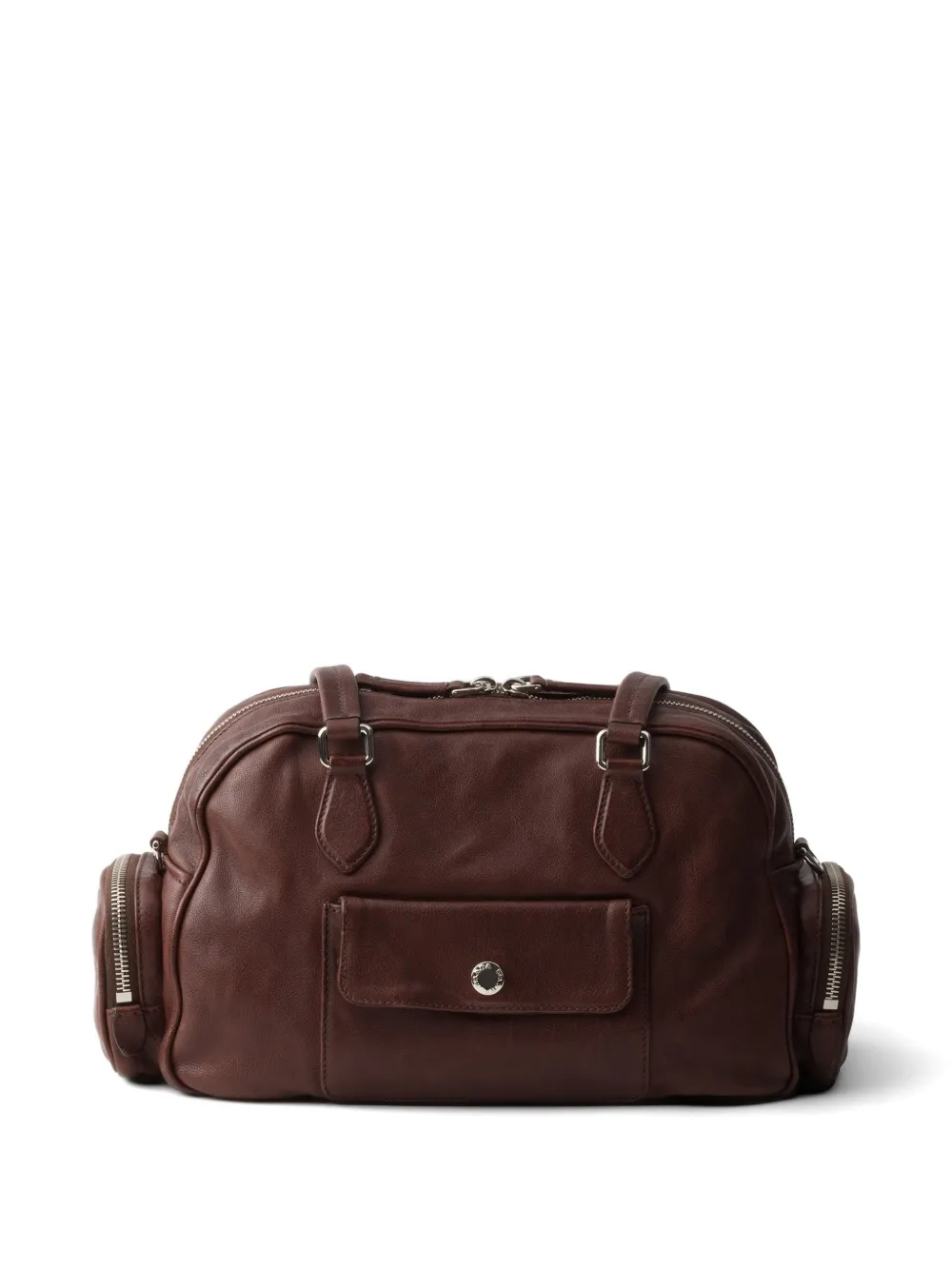 Prada Leren shopper Bruin