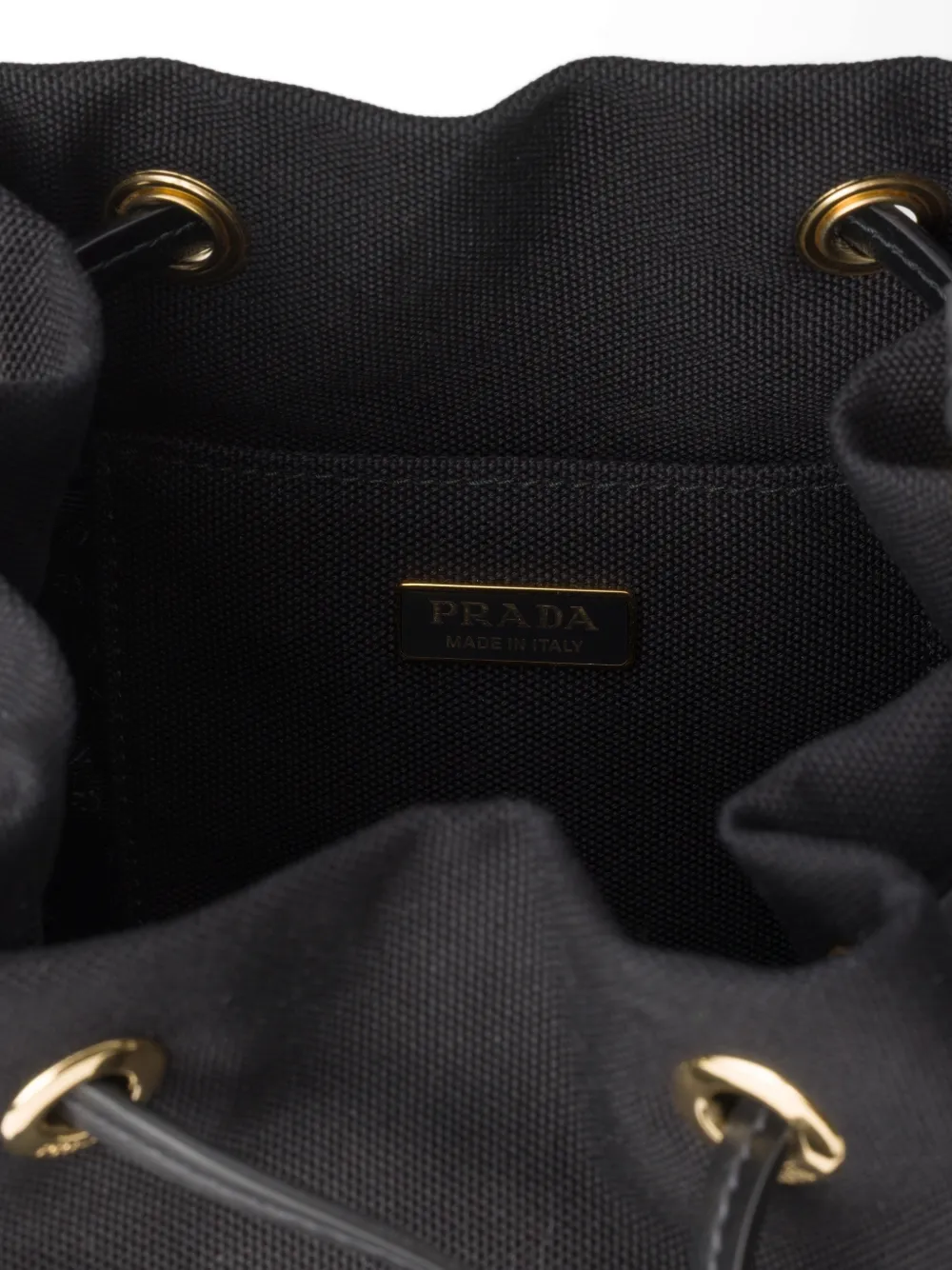 Prada Canvas bucket-tas Zwart