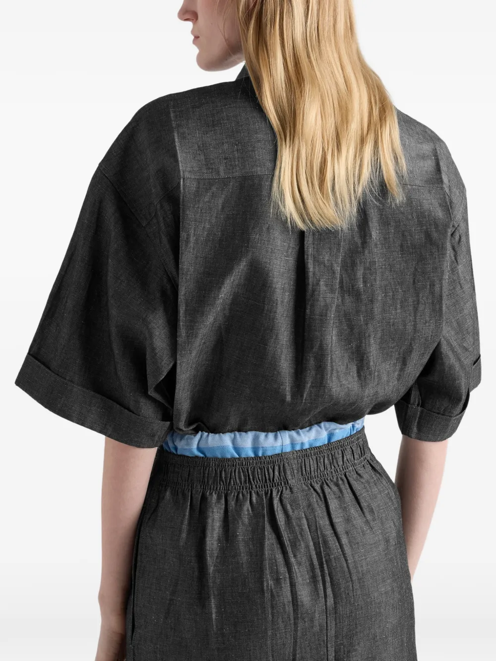 Prada Overhemd met korte mouwen Blauw