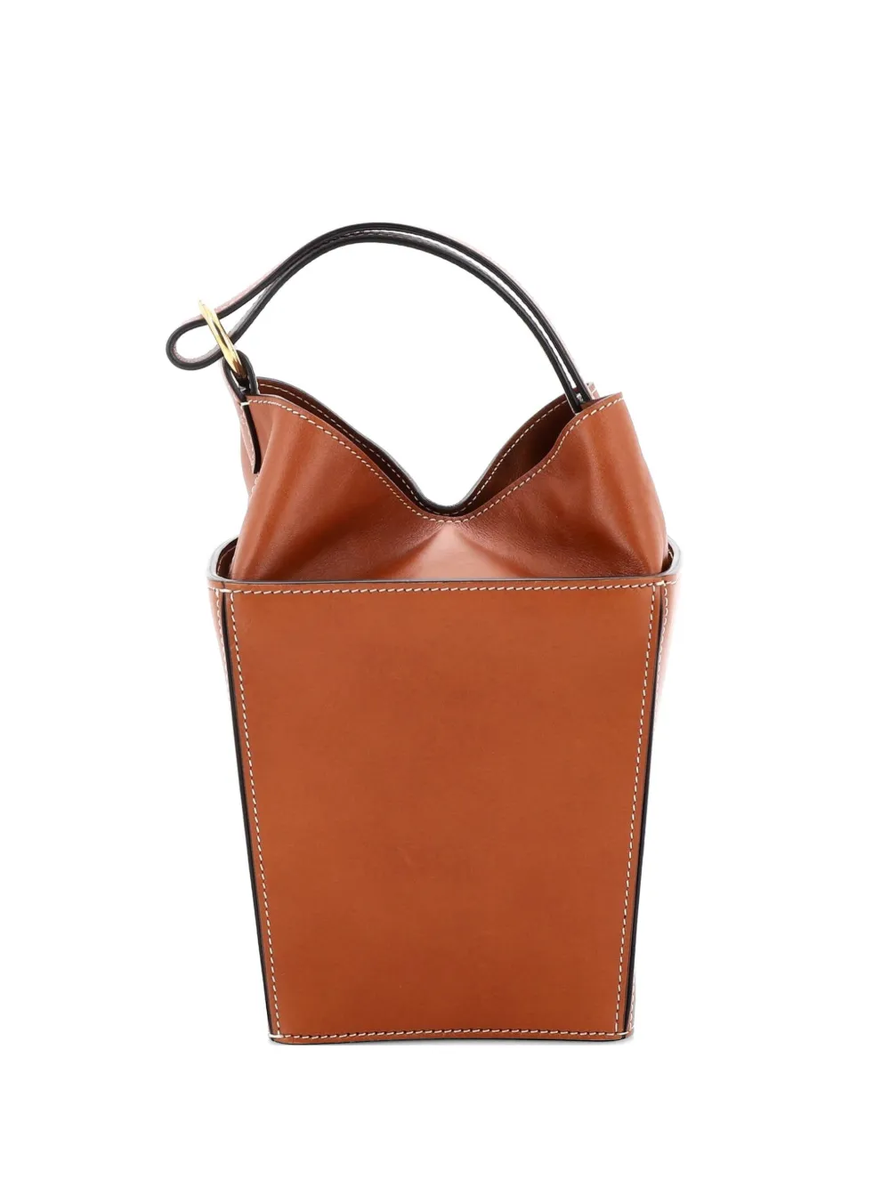 Celine Pre-Owned Strap Box Top Handle Bag Leather satchel - Marrone