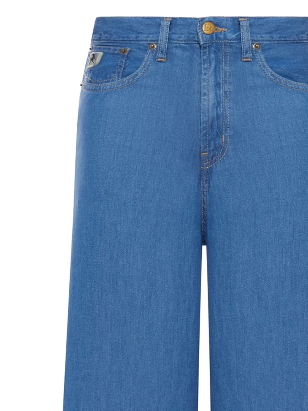  Lois Jeans Marlene Logo-patch Jeans - Blue 