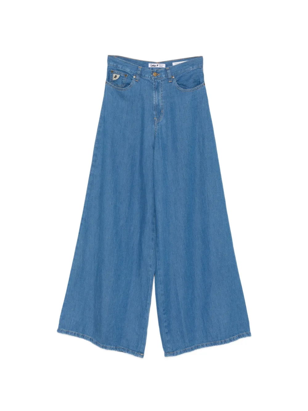 LOIS JEANS Marlene logo-patch jeans - Blu