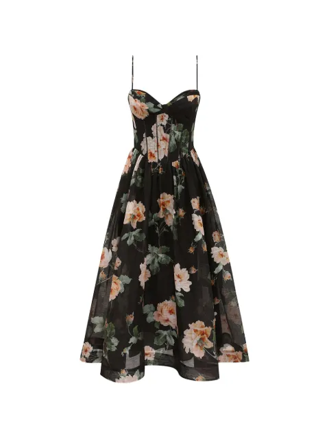 ZIMMERMANN floral-print midi dress