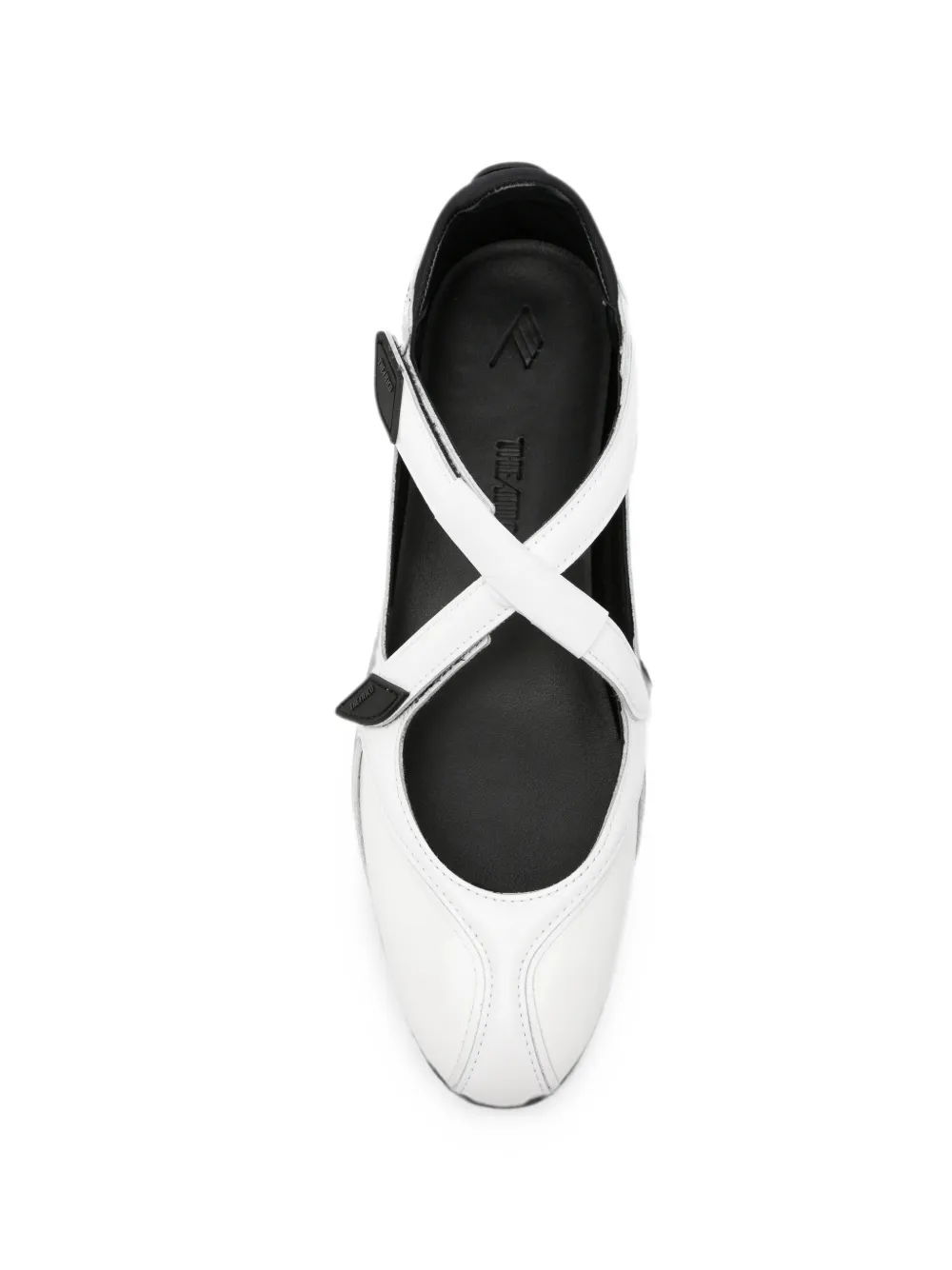 The Attico Floor01 touch-strap ballet flats Wit