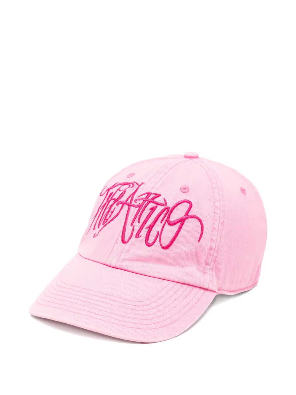 The Attico logo-embroidered baseball cap - Rosa