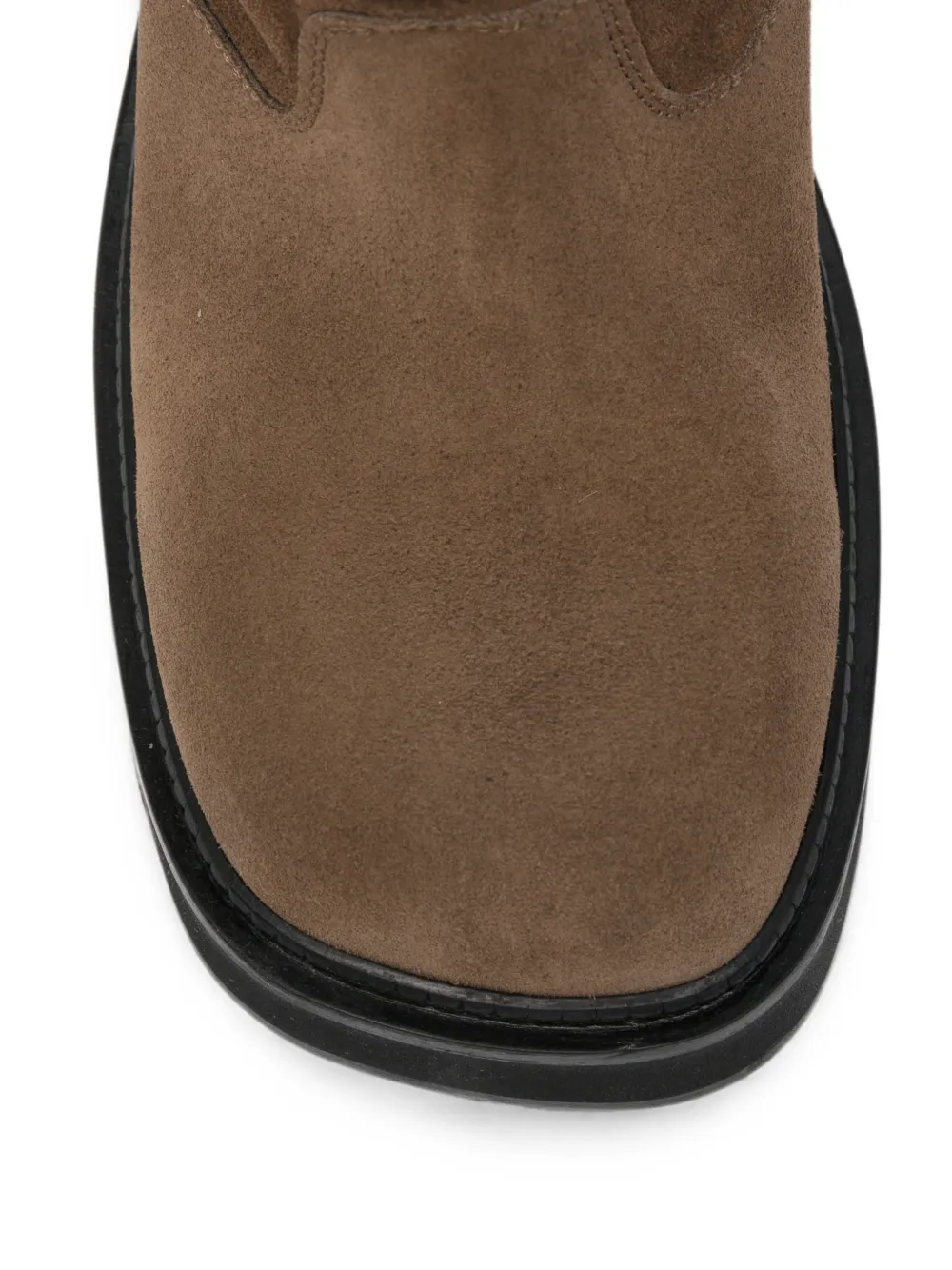 The Attico Robin Passeggiata leather boots Bruin