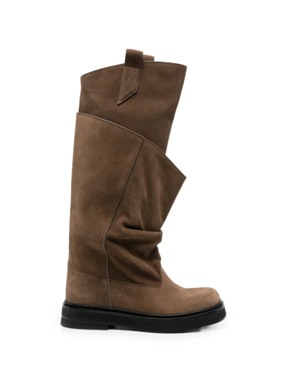 The Attico Robin Passeggiata leather boots Bruin