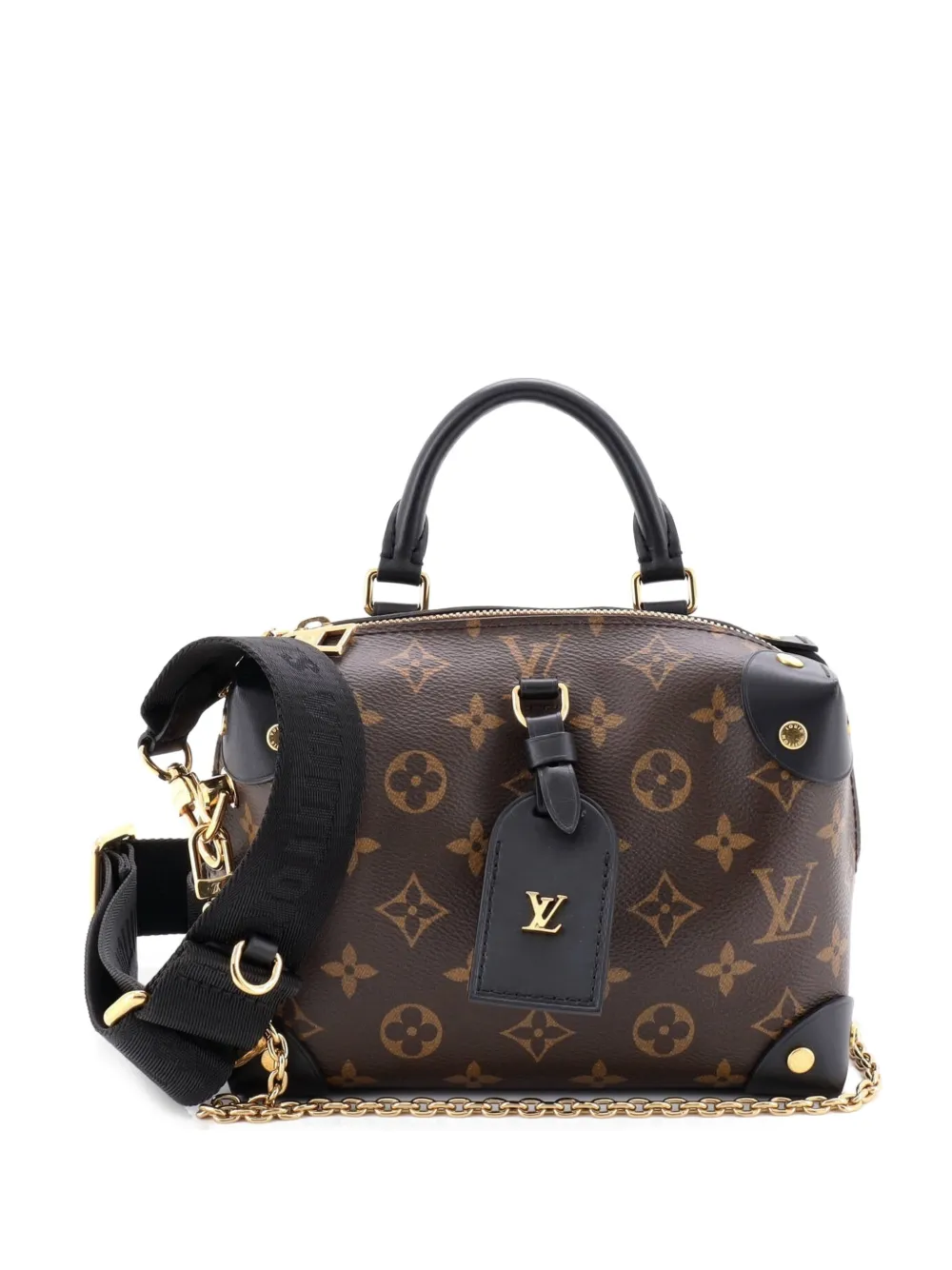 Louis Vuitton Pre-Owned Petite Malle Souple Handbag Monogram Canvas shoulder bag - Nero