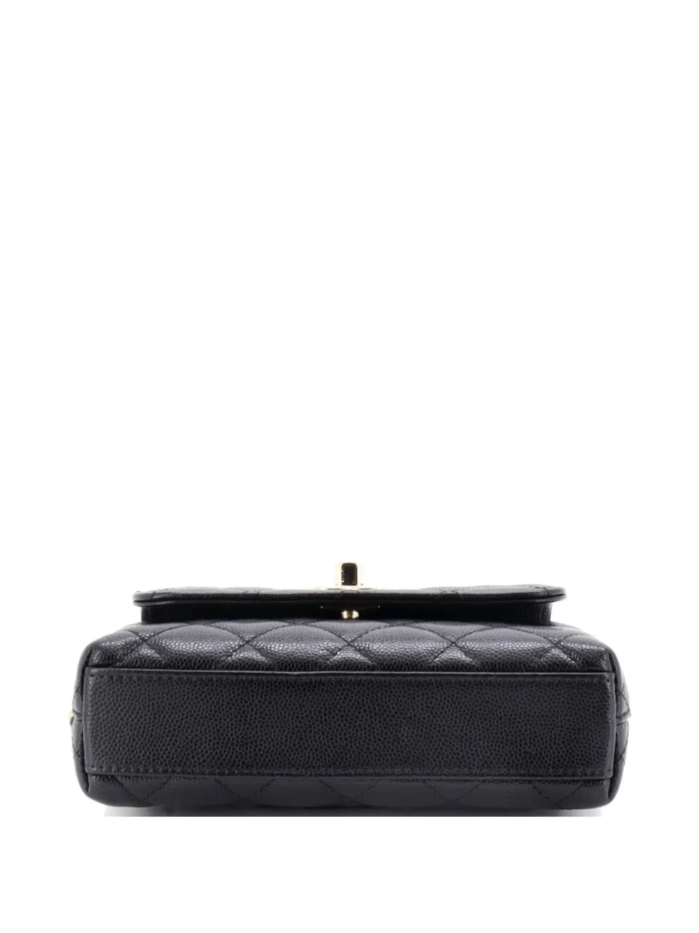 Coco Top Handle Clutch With Chain Quilted Caviar Mini Satchel