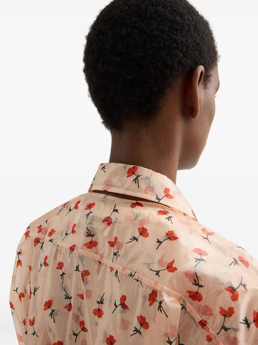 Jil Sander Blouse met print Oranje