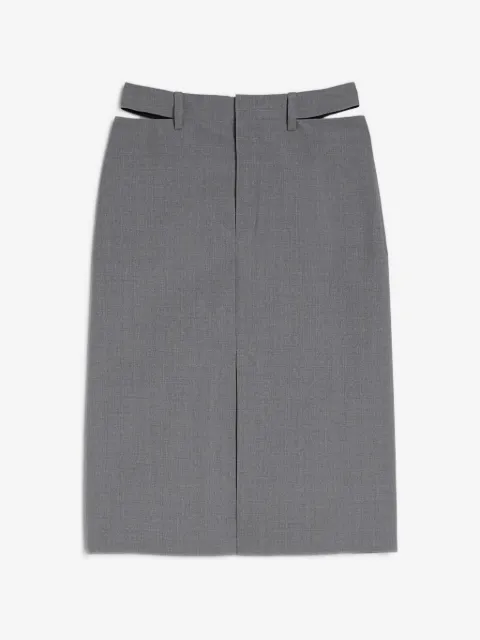 Jil Sander wool poplin skirt